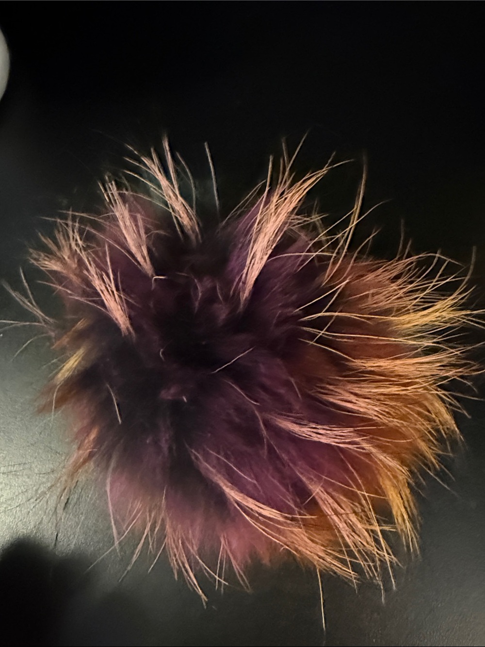 Feather Pom Keychain - Multicolor - Picture 4 of 4